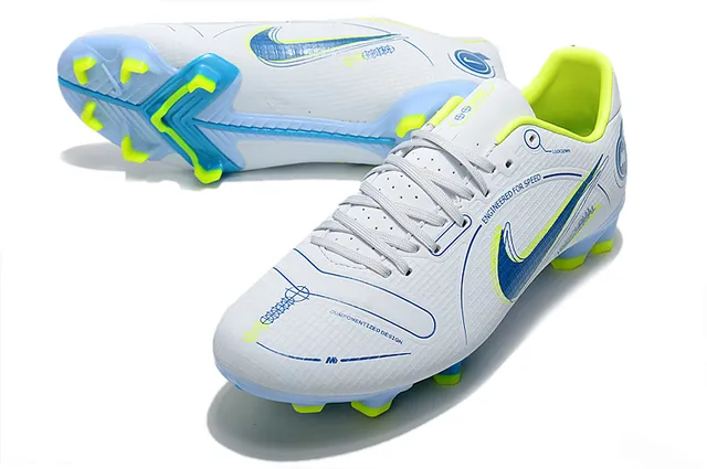 Nike Mercurial Vapor Wave Pattern मिंट और नियोन लाइम फर्म-ग्राउंड सोकर शूज 2