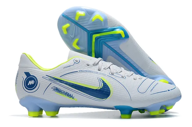 Nike Mercurial Vapor Wave Pattern मिंट और नियोन लाइम फर्म-ग्राउंड सोकर शूज 4