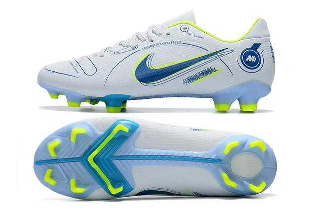 Nike Mercurial Vapor Wave Pattern मिंट और नियोन लाइम फर्म-ग्राउंड सोकर शूज 5