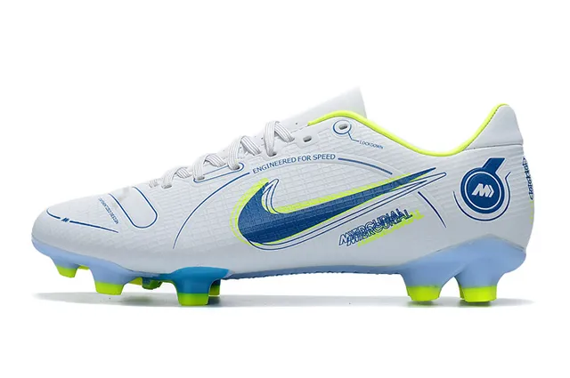 Nike Mercurial Vapor Wave Pattern मिंट और नियोन लाइम फर्म-ग्राउंड सोकर शूज 6