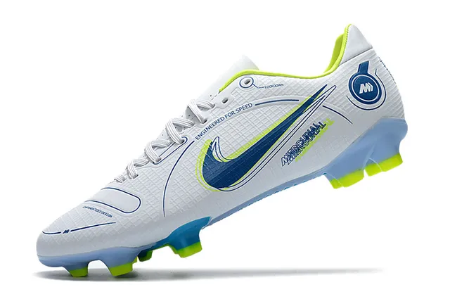 Nike Mercurial Vapor Wave Pattern मिंट और नियोन लाइम फर्म-ग्राउंड सोकर शूज 8