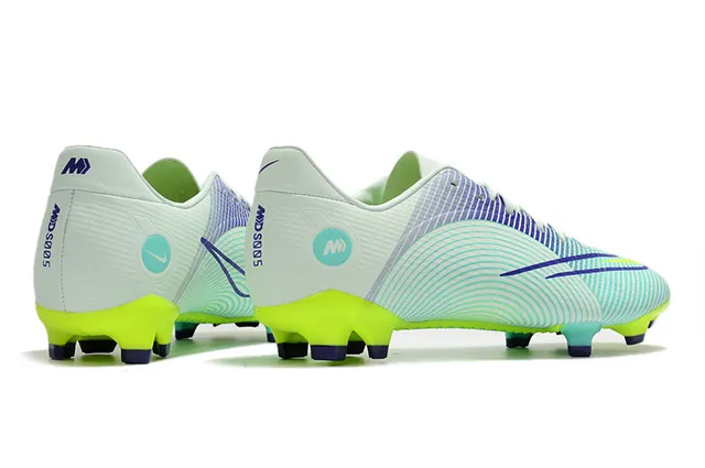 Nike Mercurial Vapor Wave Pattern मिंट और नियोन लाइम फर्म-ग्राउंड सोकर शूज 12