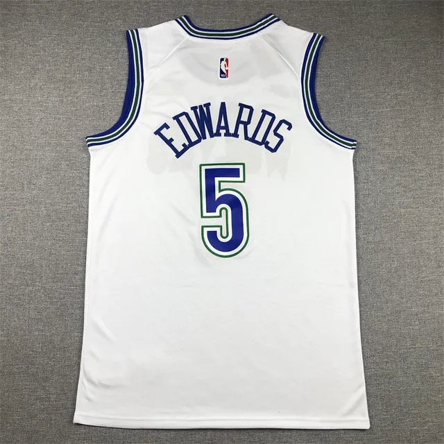 Nike Minnesota Timberwolves Classic Edition White Blue Green Jersey 3