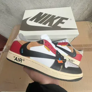 Nike أحذية رياضية أسلوب حياة بقماش متعددة الألوان مع بناء وخياطة مكشوفة