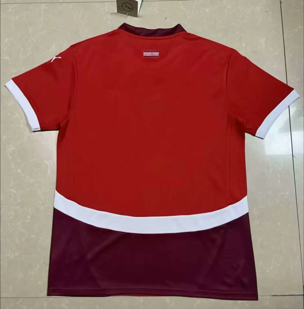 Nike Équipe Nationale Norvège Rayures Verticales Bordeaux Bleu Blanc Rouge Maillot 2