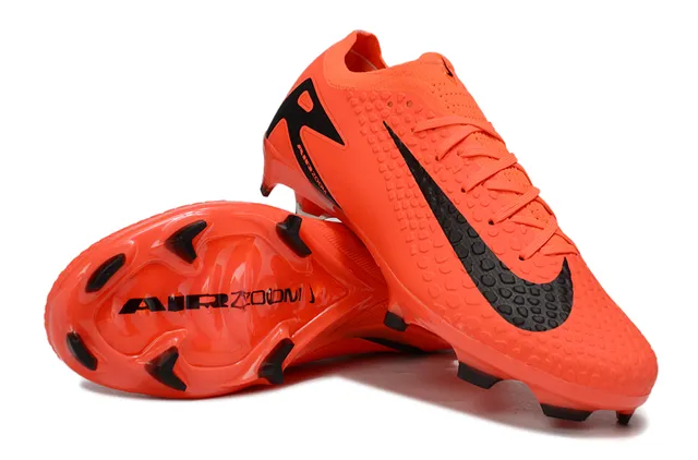 نيك Nike أحذية كرة القدم برتقالي أسود منخفضة القطع نصيغة مدببة مقدمة أرضية صلبة 4