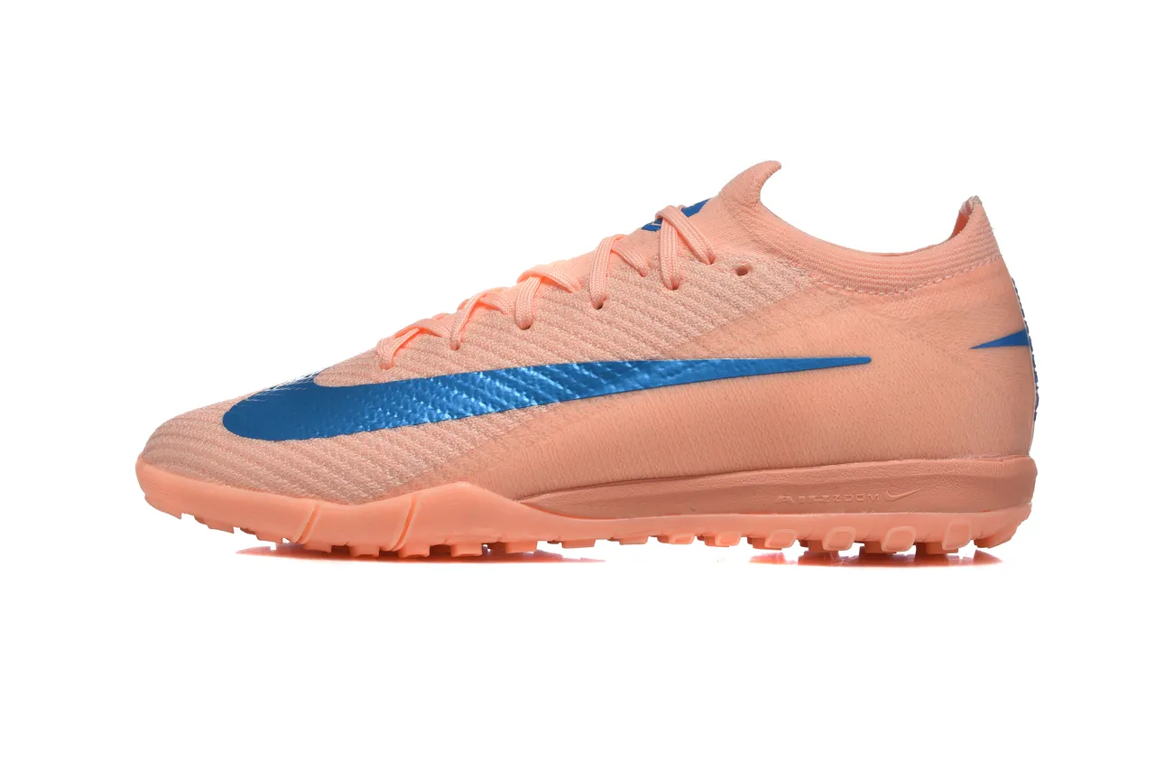 Nike Orange Blue Knit Upper Low-Cut Collar Turf Soccer Shoes 10