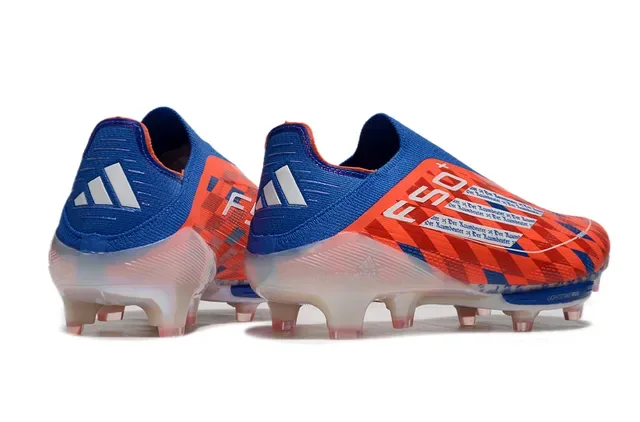 Nike नारंगी नीला सॉक-फिट कॉलर ट्रांसल्यूसेंट सोल फर्म-ग्राउंड फुटबॉल जूते 5