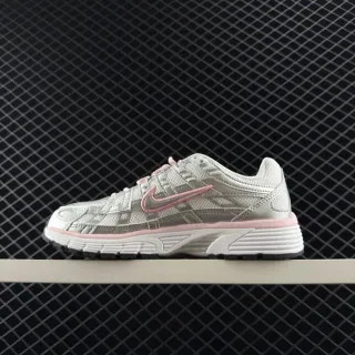 Nike P-6000 tênis chunky cinza prata e rosa
