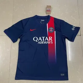 Nike Paris Saint-Germain Qatar Airways Navy Blue Gradient Stripe Jersey