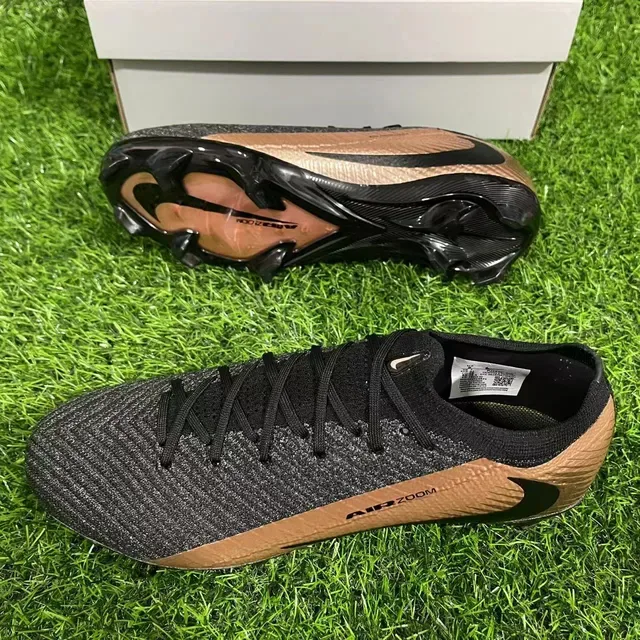 Nike Phantom GT Air Zoom Noir Cuivre Chaussures de football Terrain Ferme 3