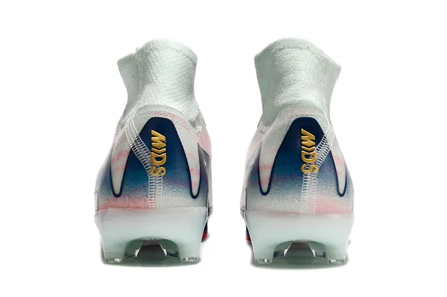 Nike Phantom GT Air Zoom Blanc Bleu Rose Chaussures de football pour terrain ferme 4