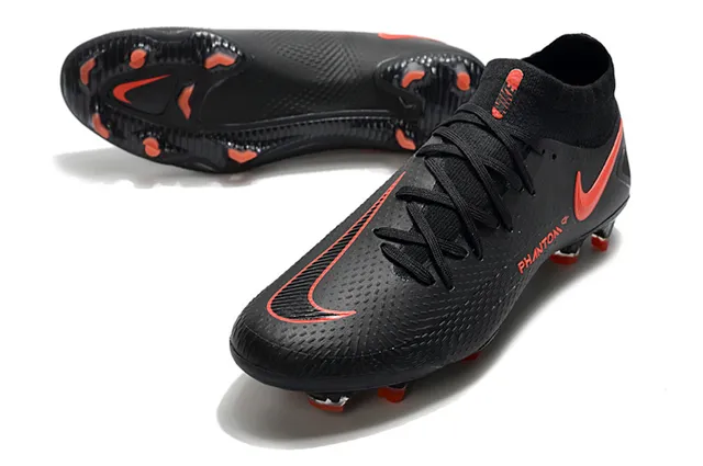 Nike Phantom GT Black Orange Firm-Ground Soccer Shoes 6