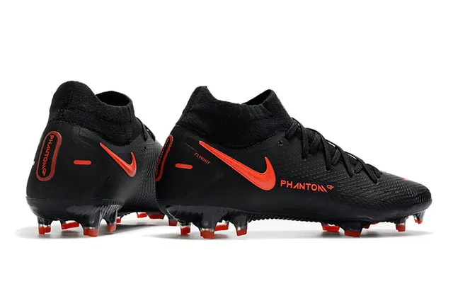 Nike Phantom GT Black Orange Firm-Ground Soccer Shoes 7