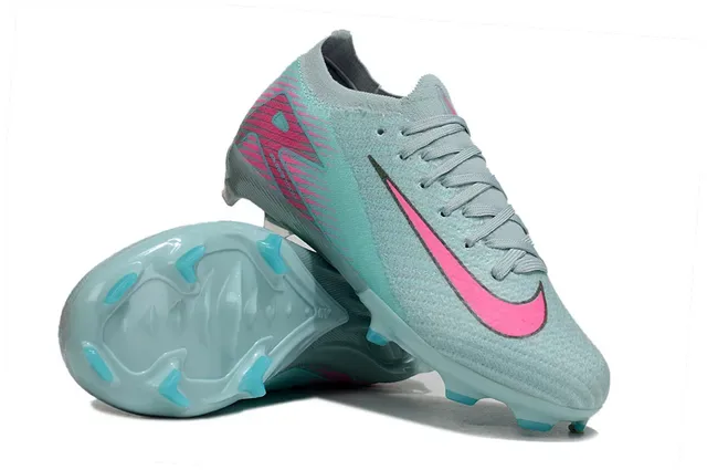 Nike Phantom GT أحذية كرة القدم أزرق وردي أعلى نسيجي كولار منخفض Firm-Ground 2