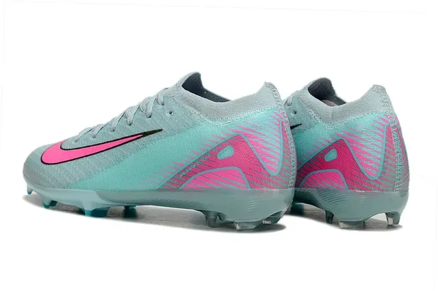 Nike Phantom GT أحذية كرة القدم أزرق وردي أعلى نسيجي كولار منخفض Firm-Ground 4