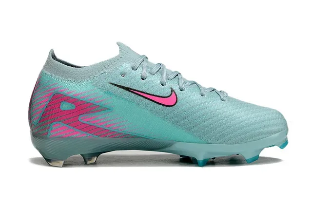 Nike Phantom GT أحذية كرة القدم أزرق وردي أعلى نسيجي كولار منخفض Firm-Ground 5