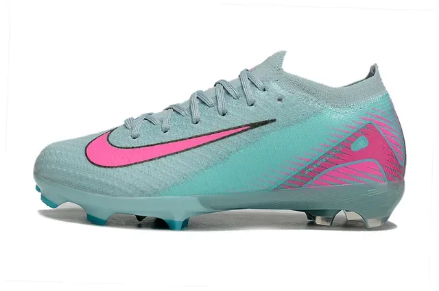 Nike Phantom GT أحذية كرة القدم أزرق وردي أعلى نسيجي كولار منخفض Firm-Ground 6