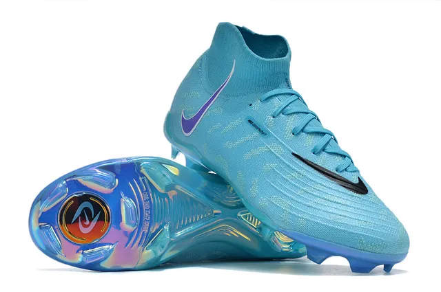 Nike Phantom GT سماوي فاتح قوس قزح Firm-Ground Soccer Shoes 3