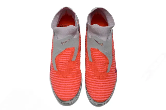 Nike Phantom GT Chaussures de football Orange Rose Collet Sock-Fit Upper en tricot ribbed Surface Firm-Ground 2