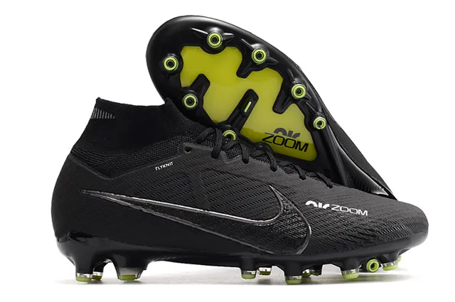 Nike Phantom GT Yellow Orange High-Cut Sock-Fit Flyknit Upper Firm-Ground Soccer Shoes 5