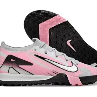 Nike Pink Black Knit Upper Gradient Turf Soccer Shoes