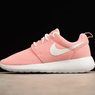 Nike وردي أبيض الجزء العلوي المشبك المهندس وسادة رغوية واحدة القطعة حذاء أسلوب الحياة
