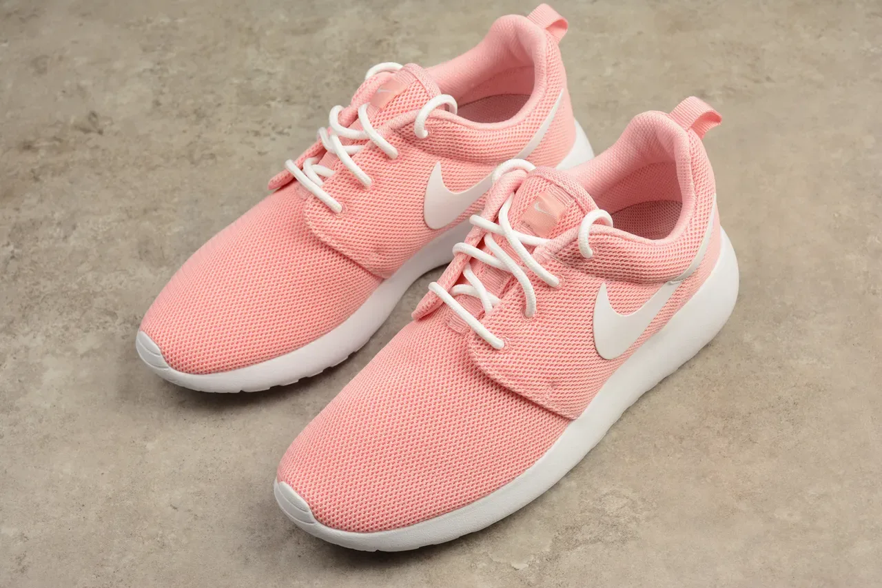 Nike Pink White Engineered Mesh Upper One-Piece Foam Midsole Lifestyle Sneakers 13