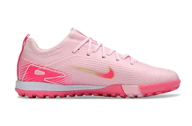 Nike Zapatillas de fútbol indoor rosa blanco con upper de knit silueta low-cut 7