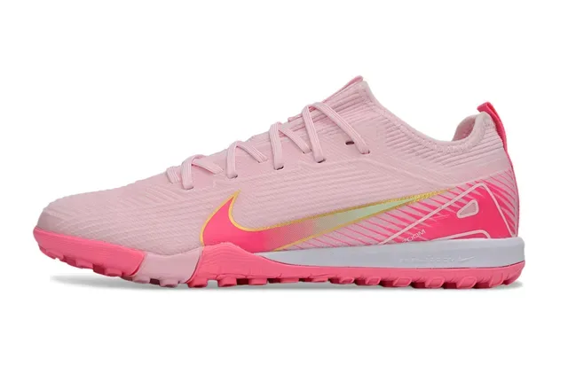 Nike Zapatillas de fútbol indoor rosa blanco con upper de knit silueta low-cut 8