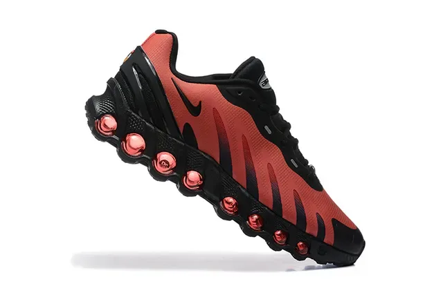 Nike Red Black Pod-Based Midsole Layered Synthetic Upper Lifestyle Sneakers 2