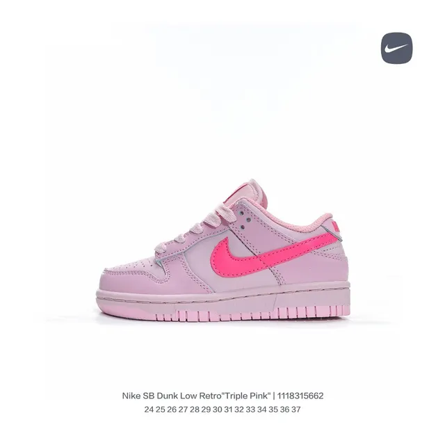 Nike SB Dunk Low Triple Pink স্কেটবোর্ড জুতা 12