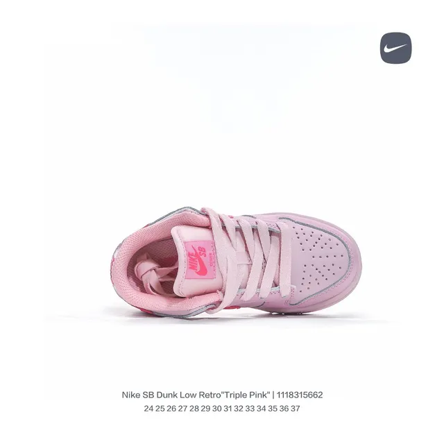 Nike SB Dunk Low Triple Pink স্কেটবোর্ড জুতা 14
