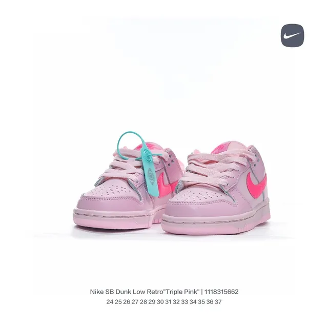 Nike SB Dunk Low Triple Pink স্কেটবোর্ড জুতা 15