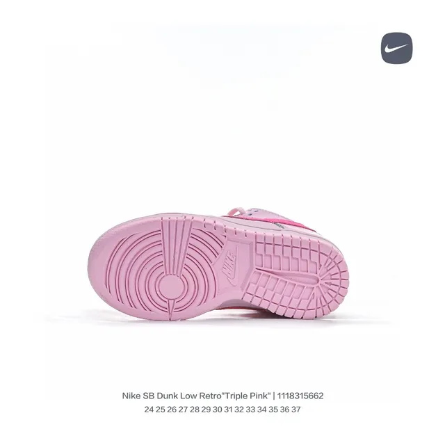 Nike SB Dunk Low Triple Pink স্কেটবোর্ড জুতা 16