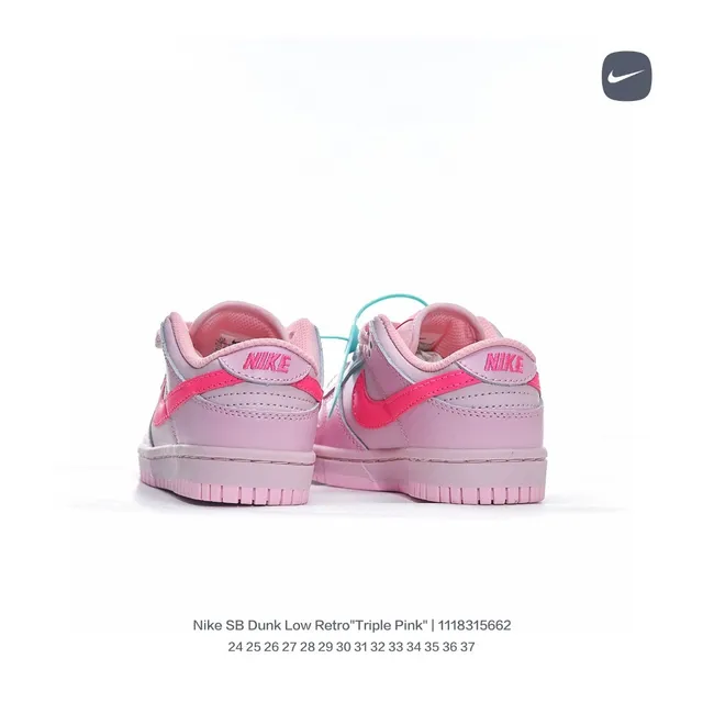Nike SB Dunk Low Triple Pink স্কেটবোর্ড জুতা 17