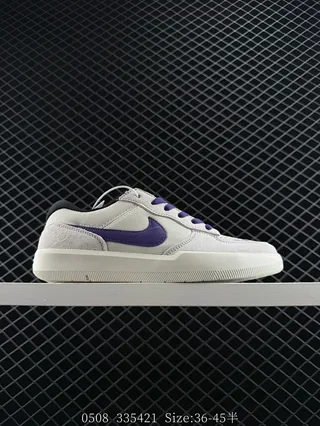 Nike SB Force 58 Gris et Violet Chaussures de skateboard vulcanisées 2