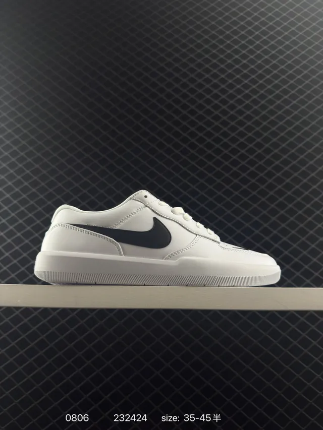 Nike SB Force 58 सादा ও कालो स्केटबोर्ड जूतो 6