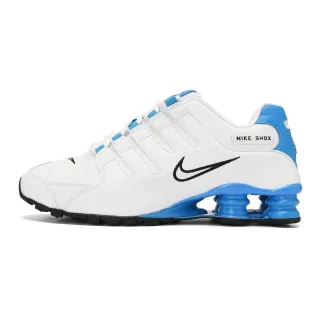 Nike Shox أحذية رياضية بيضاء وزرقاء نمط حياة