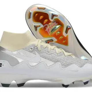 Zapatillas de fútbol Nike Tiara UNITE plata blanco superficie firme