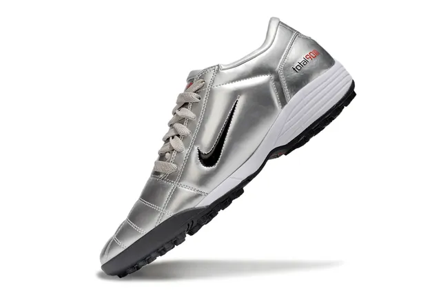 Nike Total 90 III Metallic Silver Turf Soccer Shoes 4