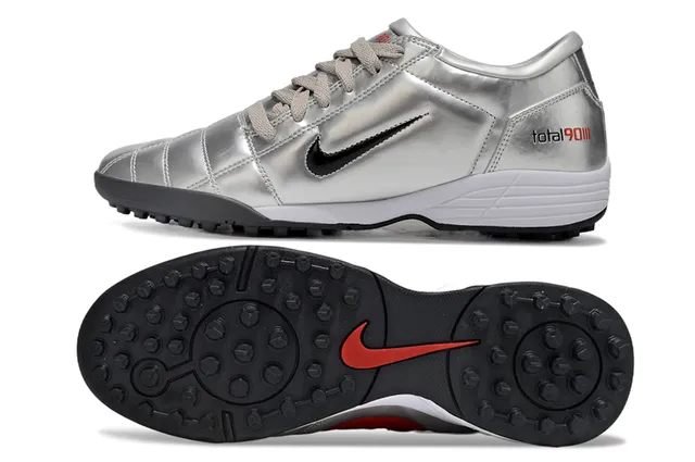 Nike Total 90 III Metallic Silver Turf Soccer Shoes 7