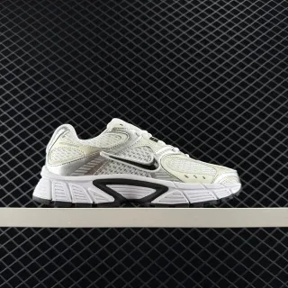 Nike V5 RNR Branco Prateado Midsole Malha E Superposição Sintética Superior Tênis Chunky