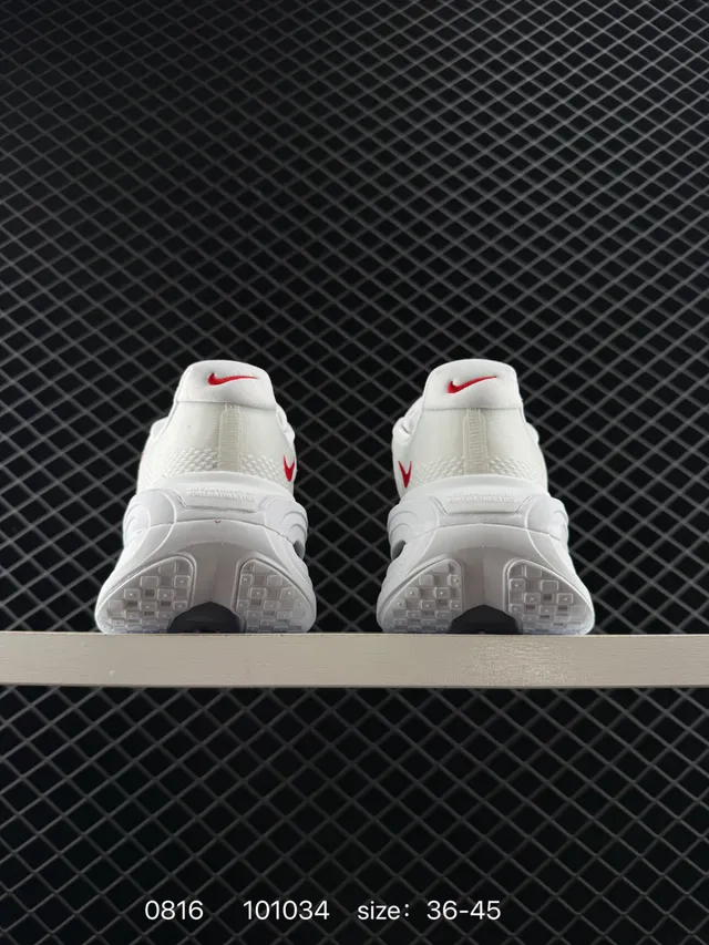 Nike VOMERO PREMIUM Chaussures de course Blanc Rouge 3