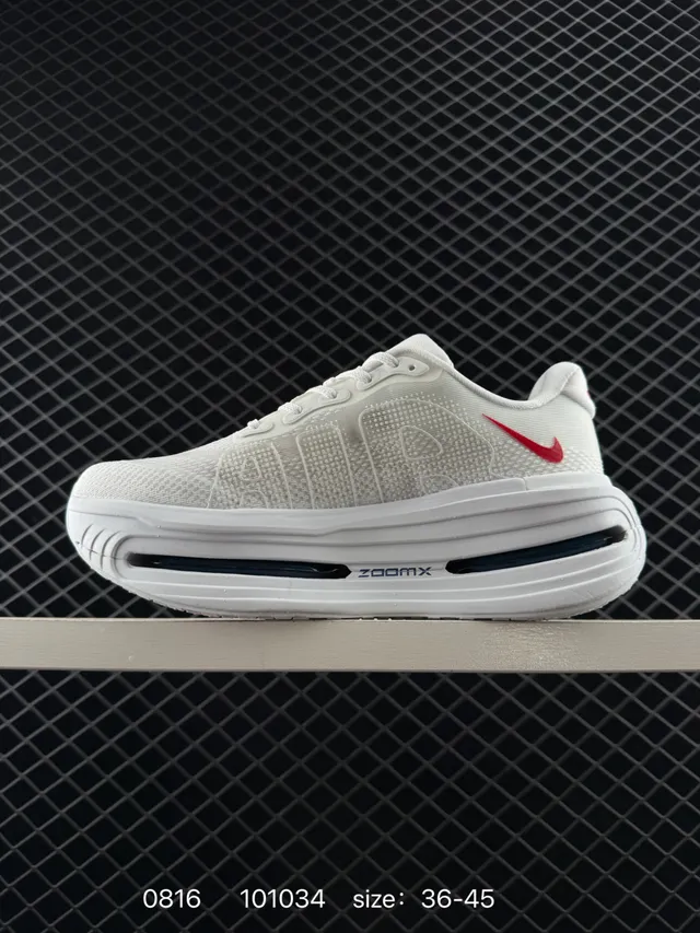 Nike VOMERO PREMIUM Chaussures de course Blanc Rouge 5