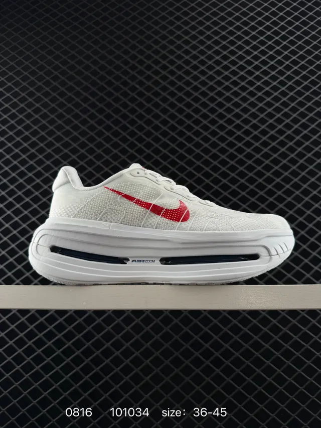 Nike VOMERO PREMIUM Chaussures de course Blanc Rouge 6