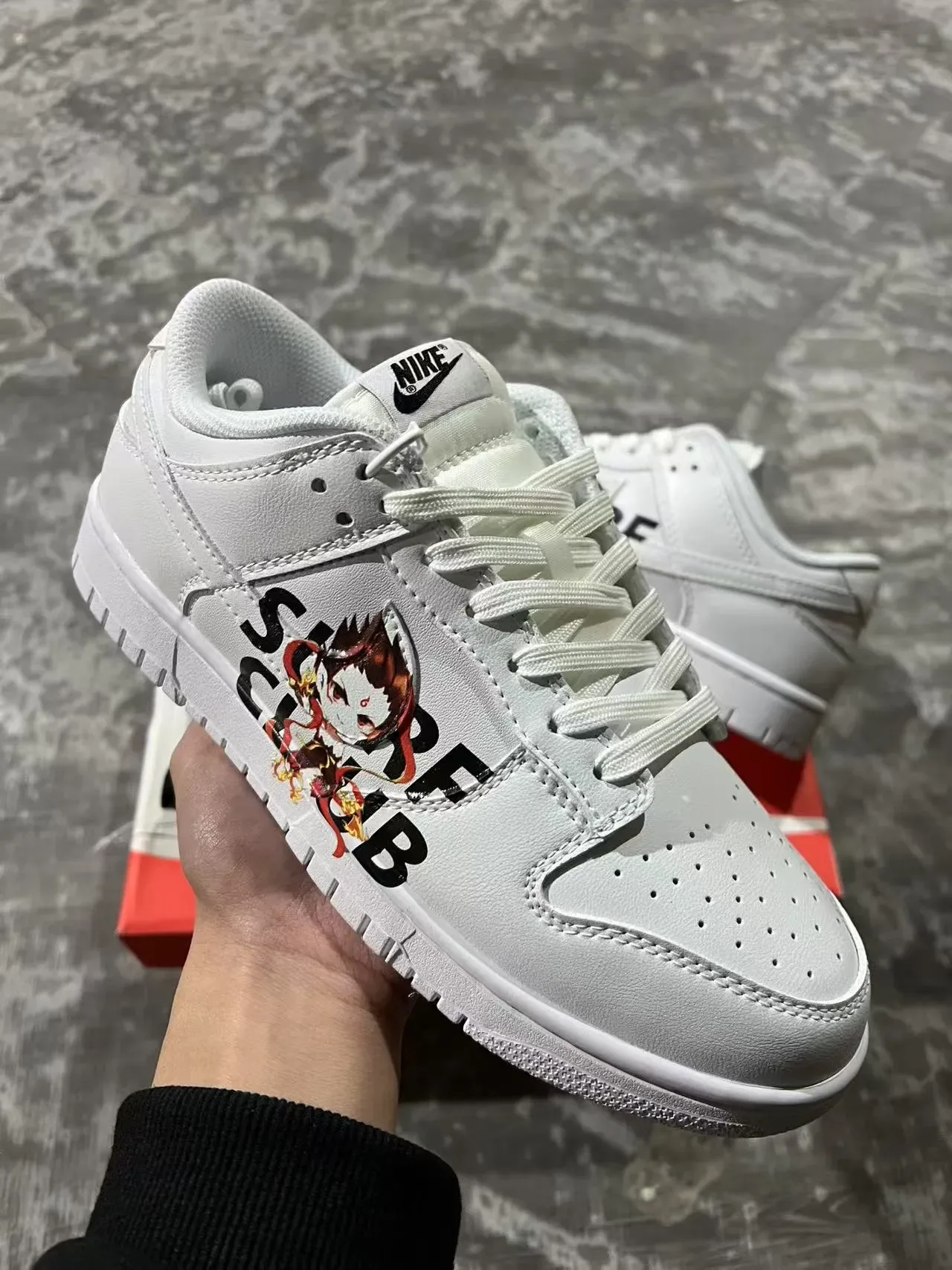 Nike সাদা কালো লো-টপ লেদার আপার লাইফস্টাইল স্নিকার 3