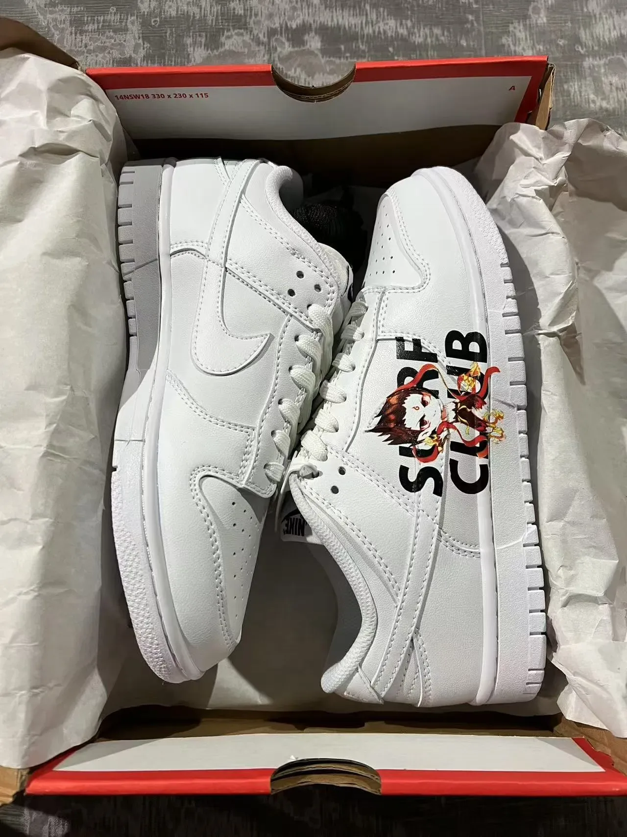 Nike সাদা কালো লো-টপ লেদার আপার লাইফস্টাইল স্নিকার 10