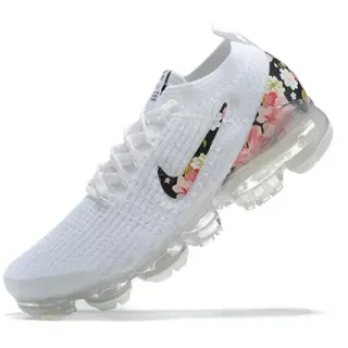 Nike أبيض متعدد الألوان Flyknit علوي طول كامل مرئي Air Sole حذاء أسلوب حياة