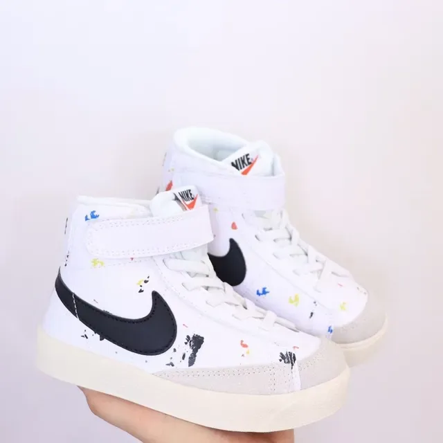 Nike White Multicolor High-Top Hook-and-Loop Strap Lifestyle Sneakers 4